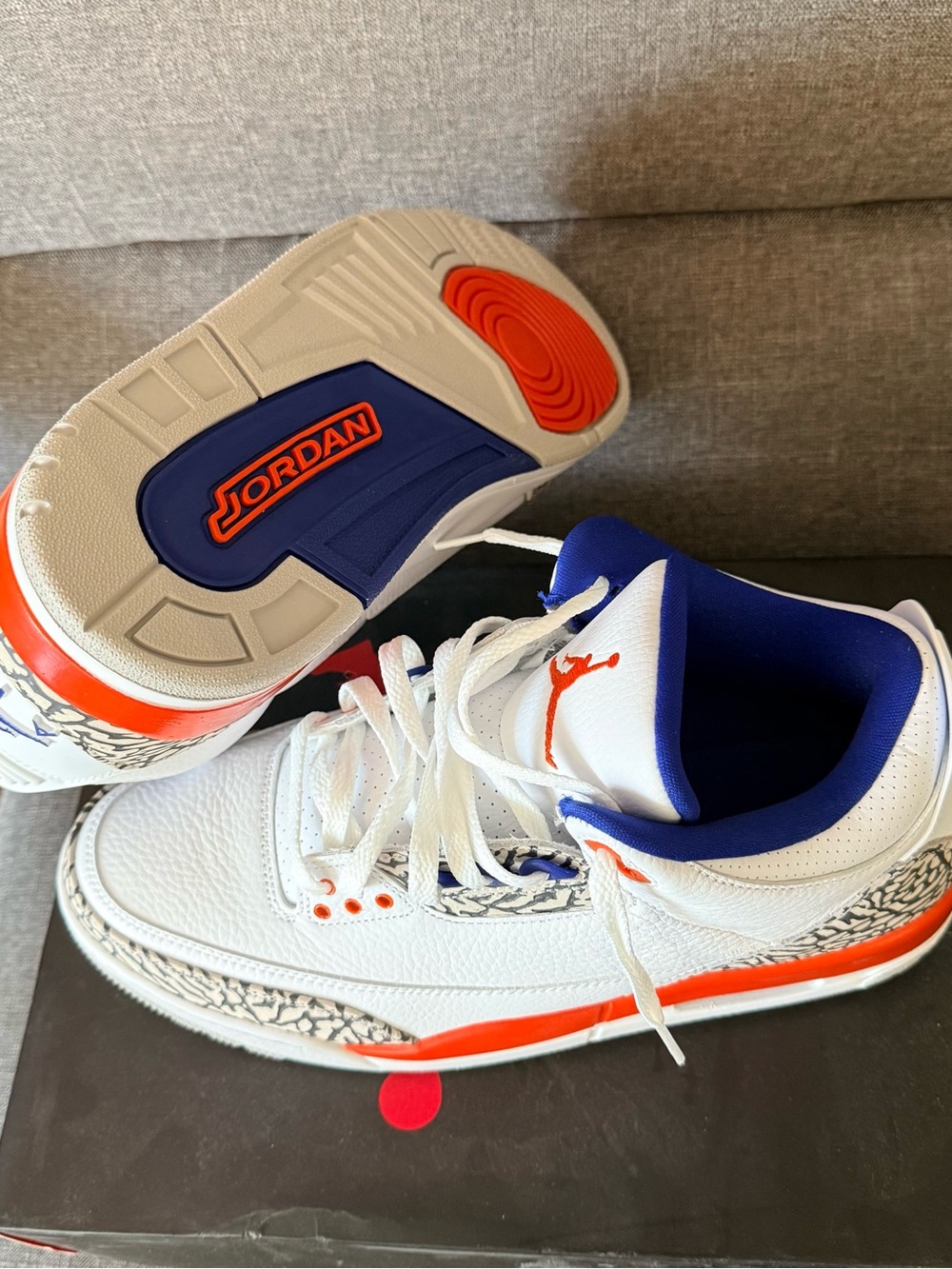 Air Jordan Retro 3 Jordan Basketball shoes - Knicks edition size 10.5